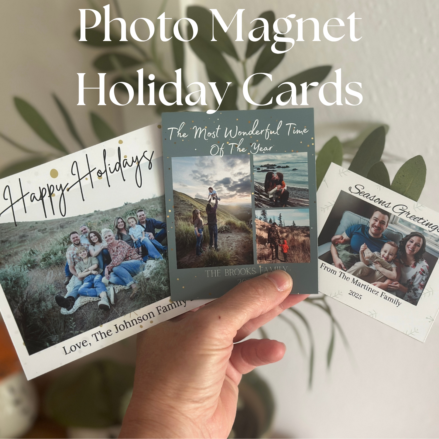 Photo Magnet Holiday Cards