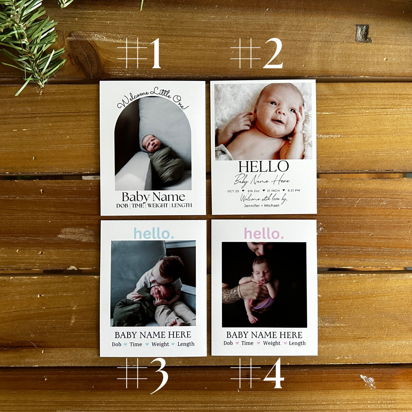 Birth Announcement Photo Magnets