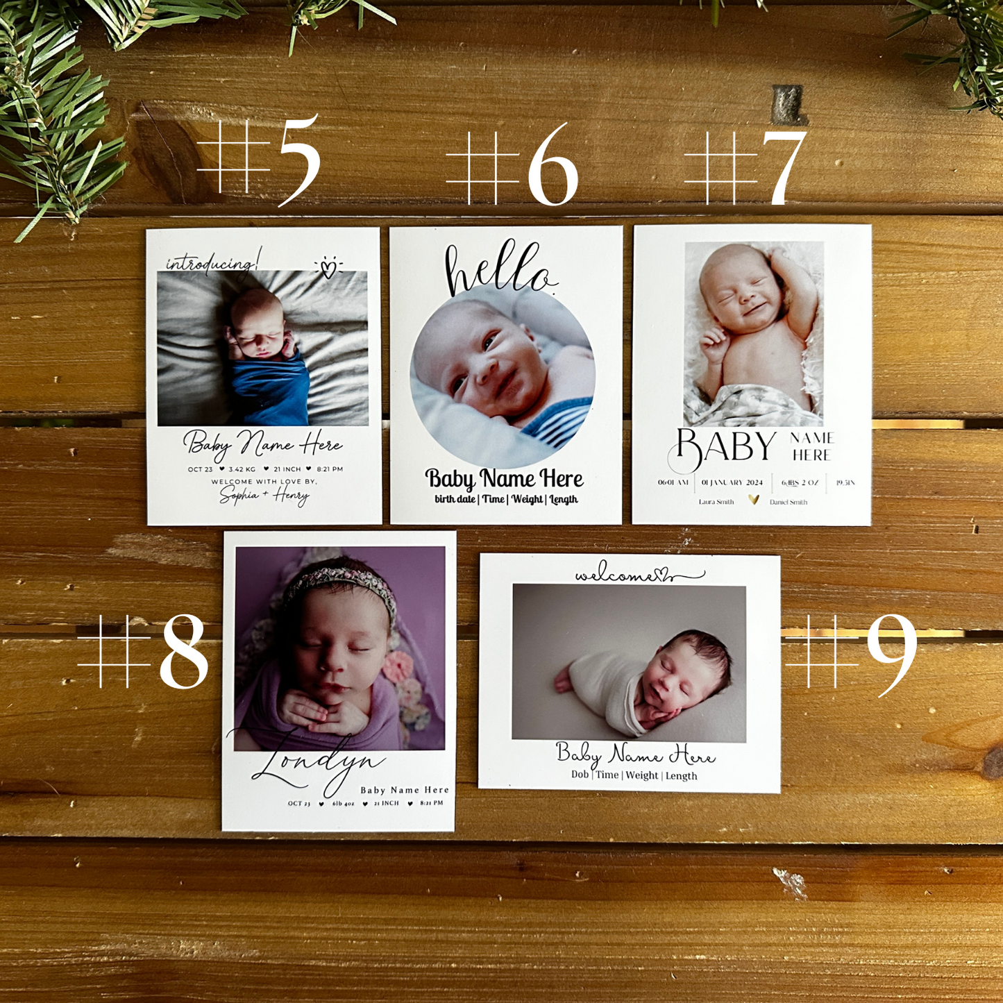 Birth Announcement Photo Magnets