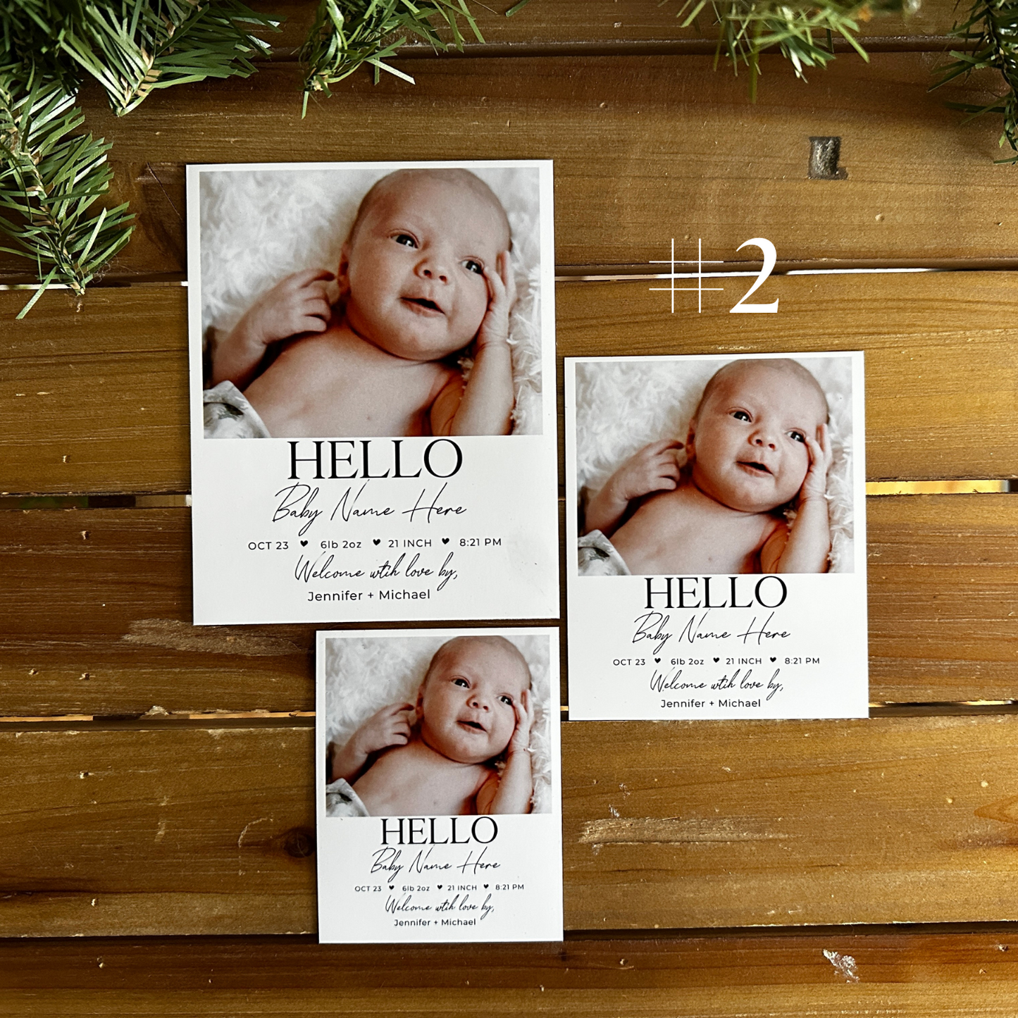 Birth Announcement Photo Magnets