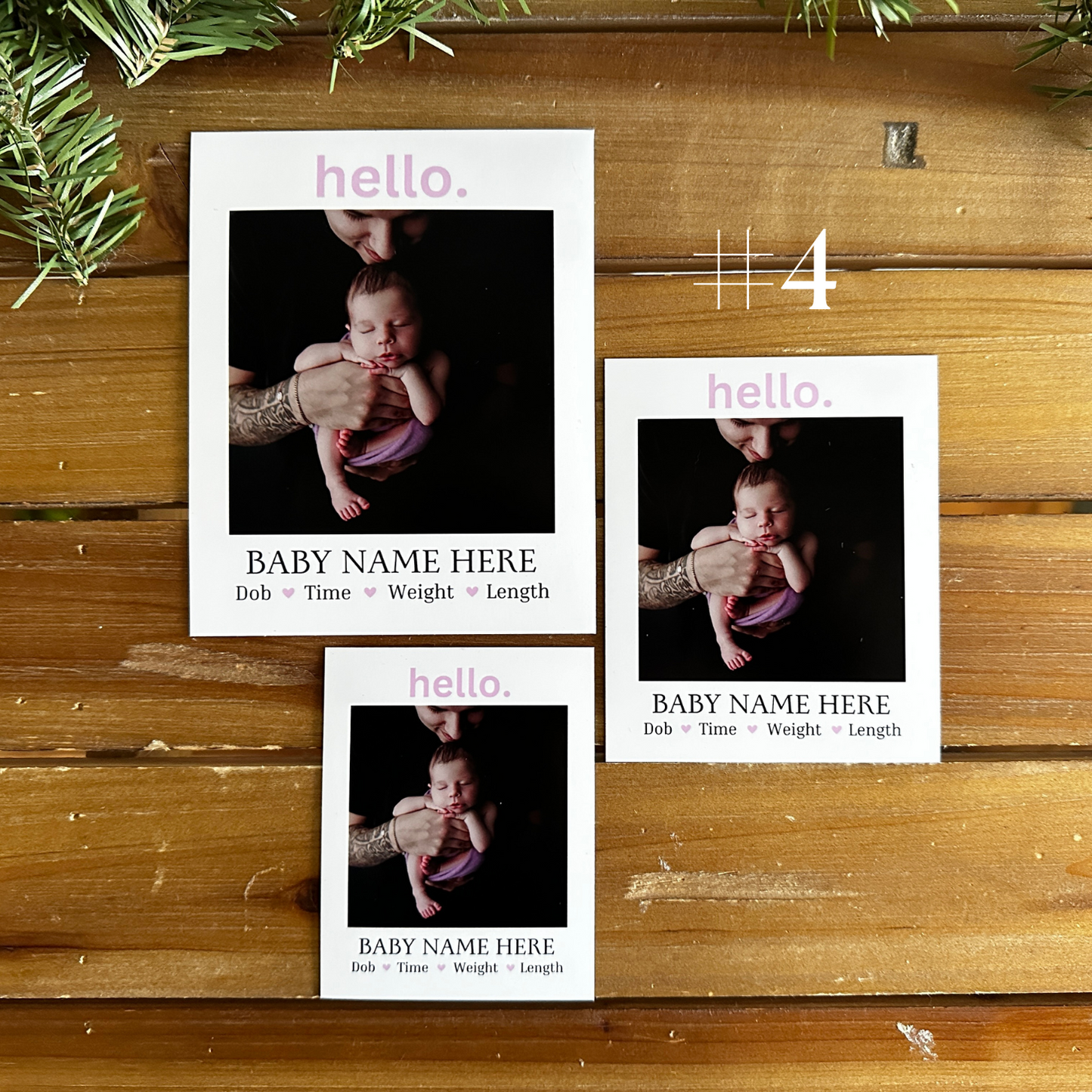 Birth Announcement Photo Magnets