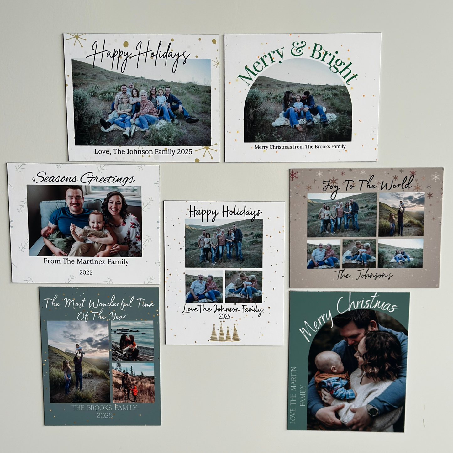 custom holiday photo magnets