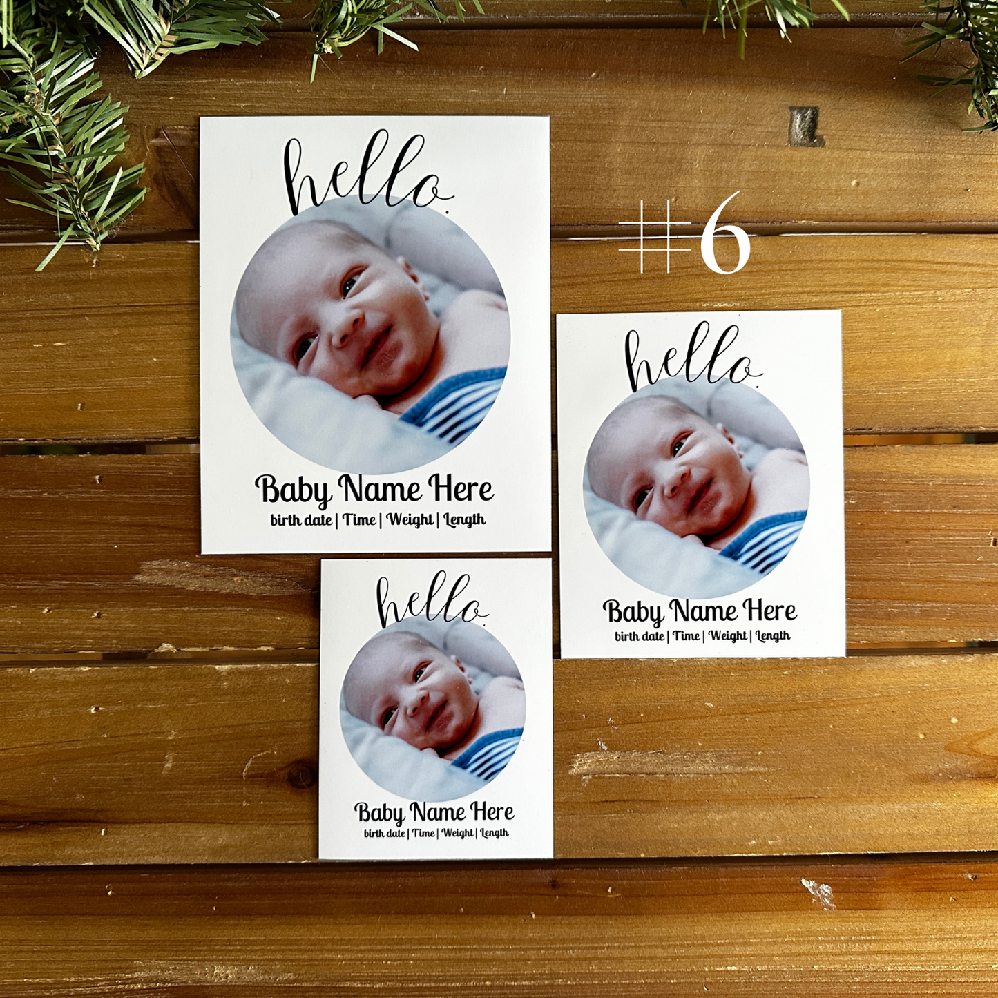 Birth Announcement Photo Magnets