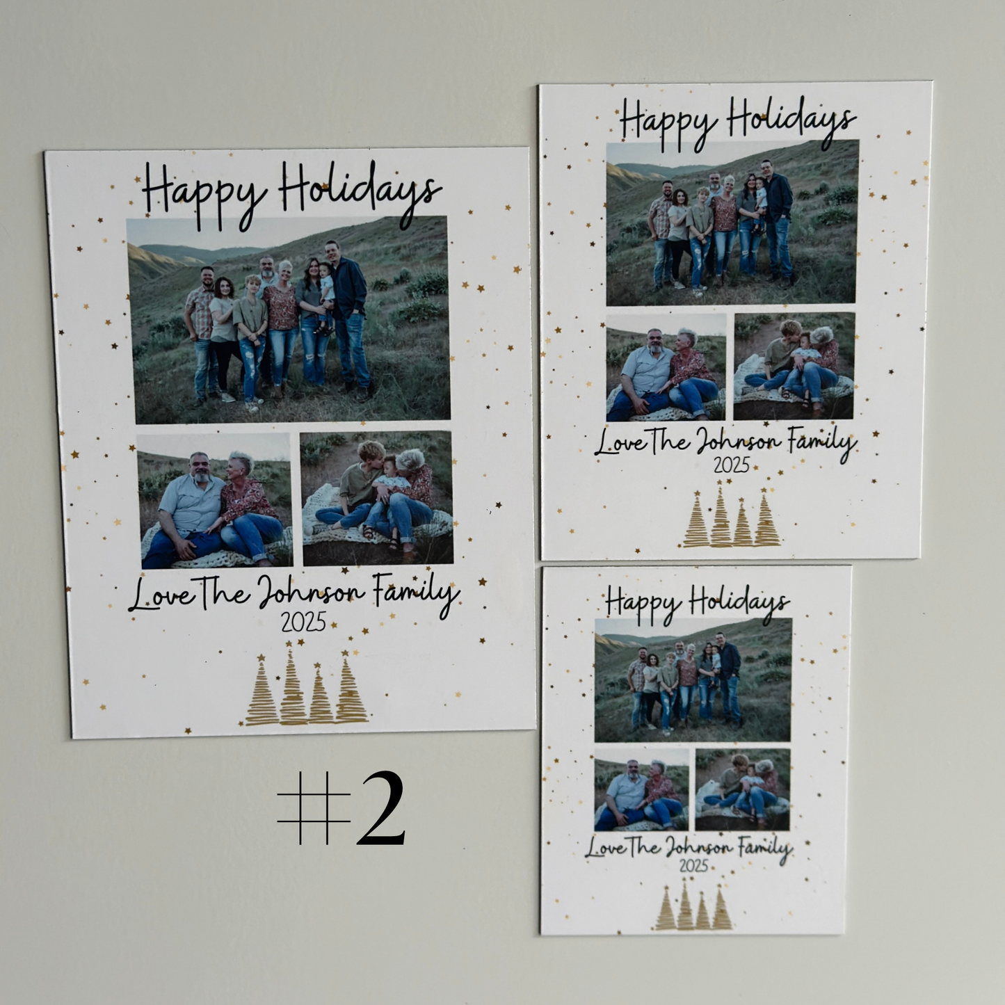 Christmas magnet card