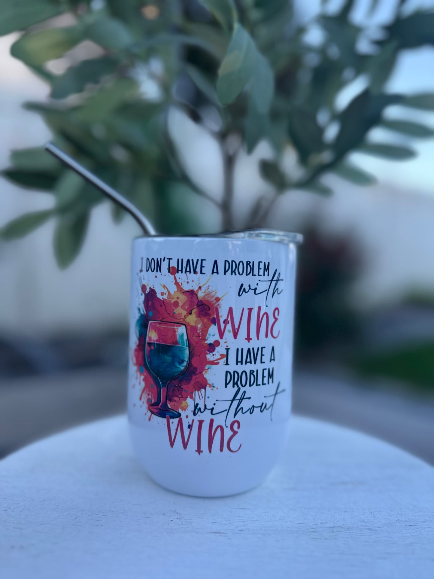 12oz Stainless Steel Wine Tumbler