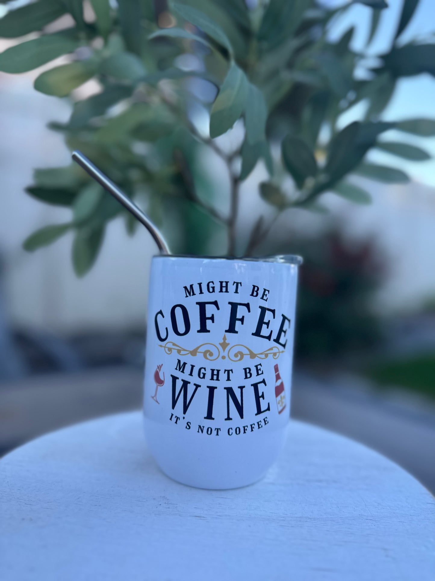 12oz Stainless Steel Wine Tumbler