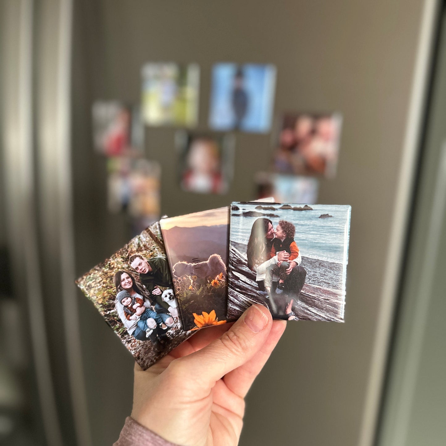 Button Photo Magnet