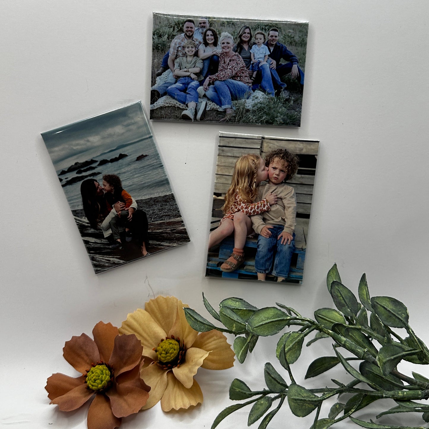 Button Style Photo Magnets