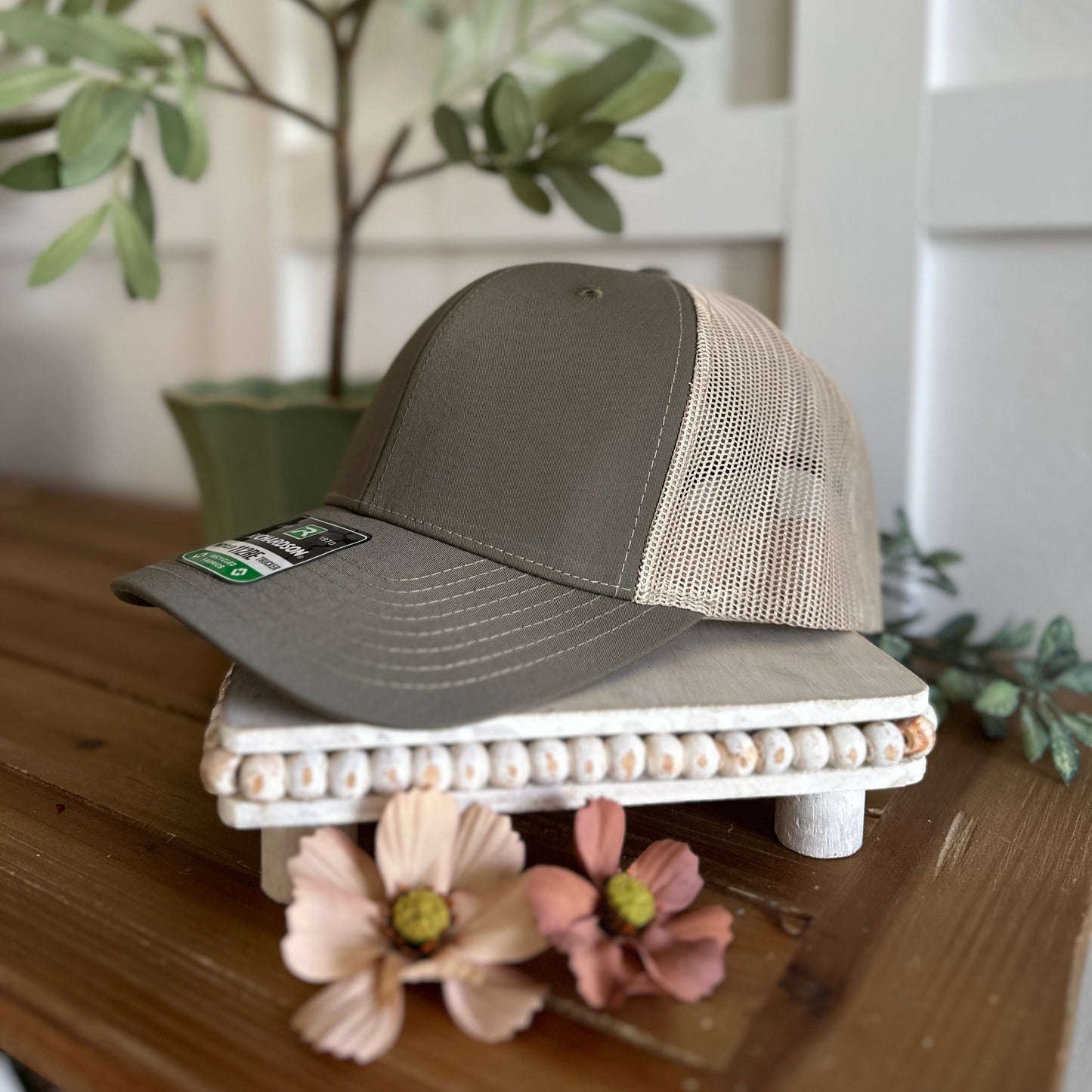 green trucker hat