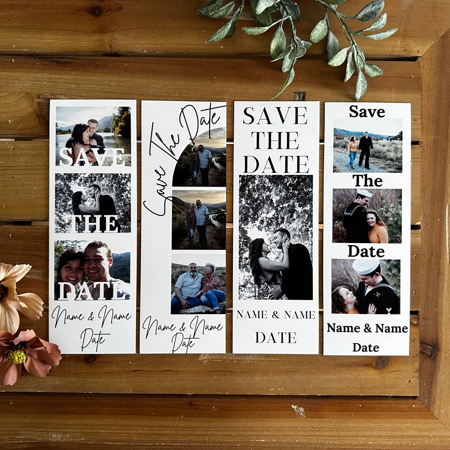 Save The Date Photo Magnets - Photo Booth Style