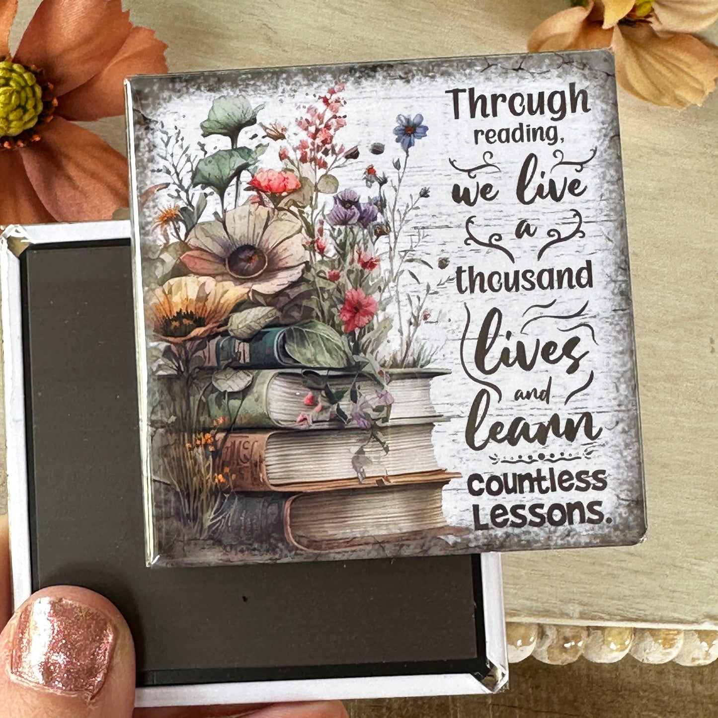 through reading we live a thousand times