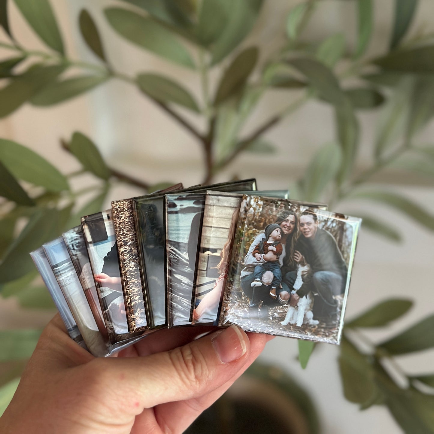 personalized photo magnet
