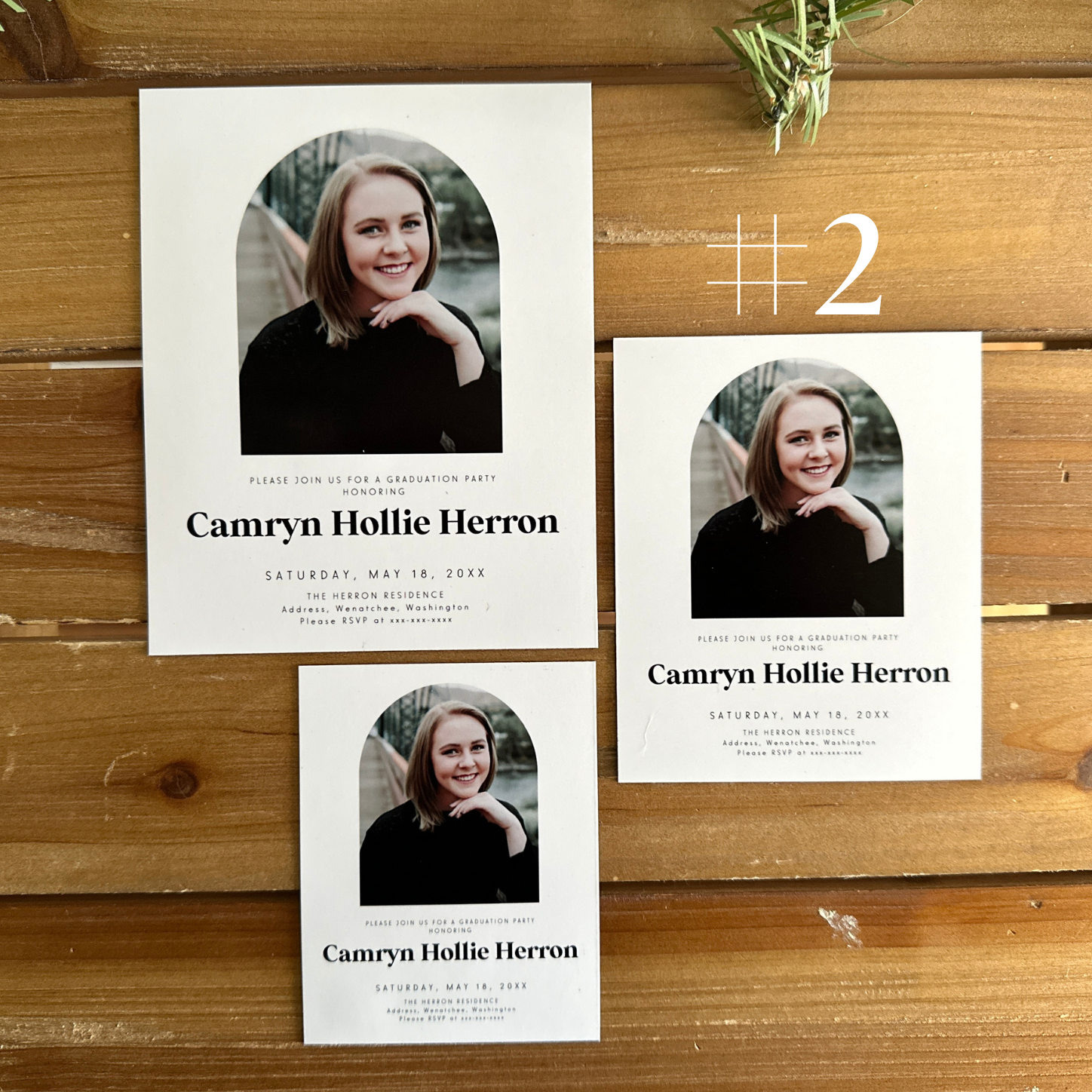 Custom grad announcement magnets