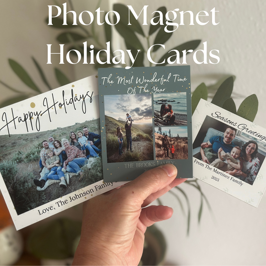 Photo Magnet Holiday Cards
