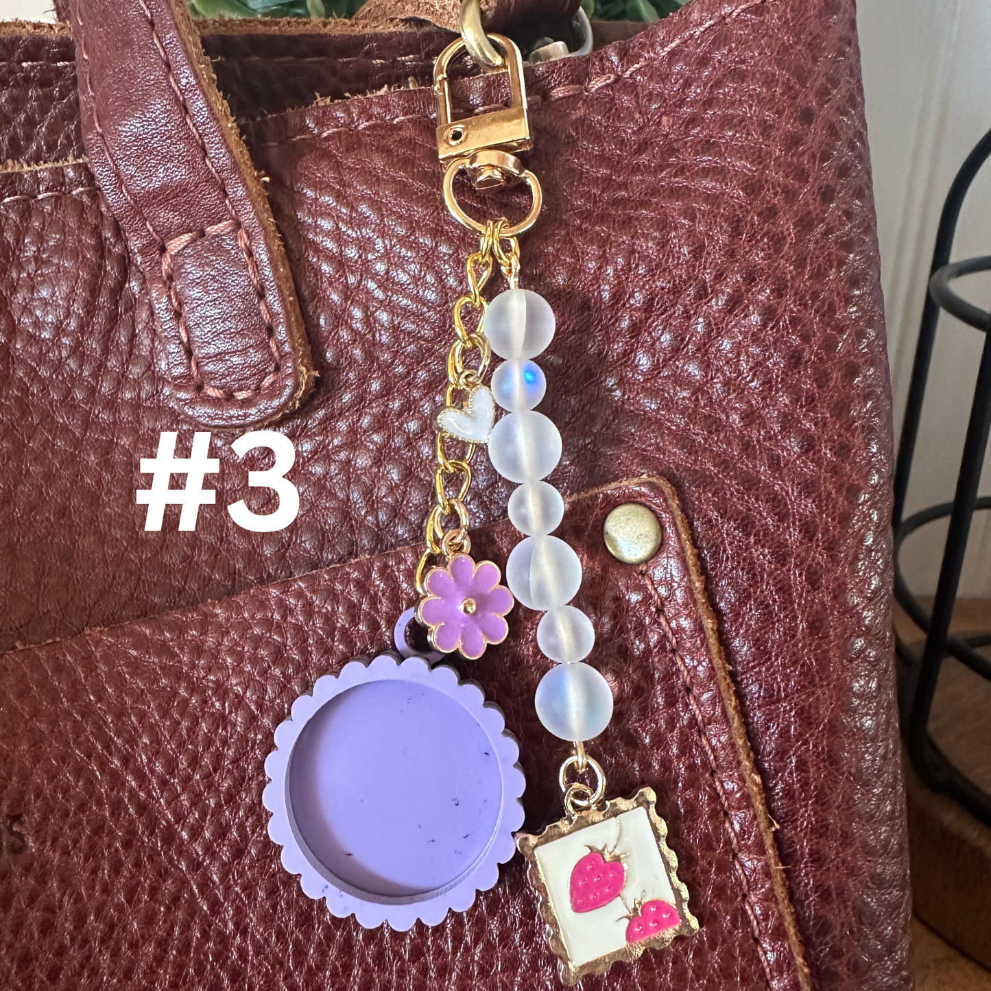 1 inch Custom Photo Keychain/Bag Charm