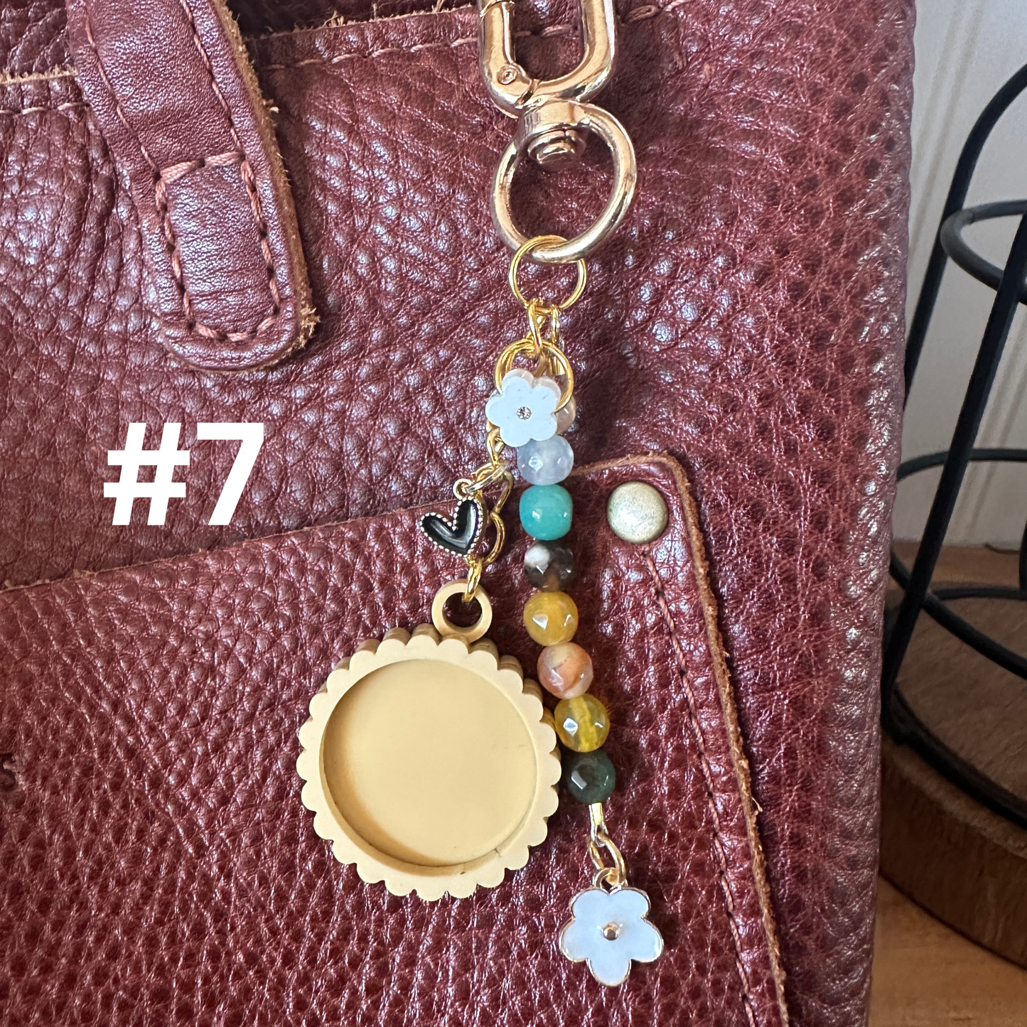 1 inch Custom Photo Keychain/Bag Charm