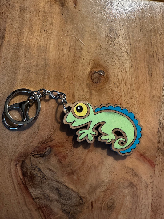 Lizard keychain/bag tag