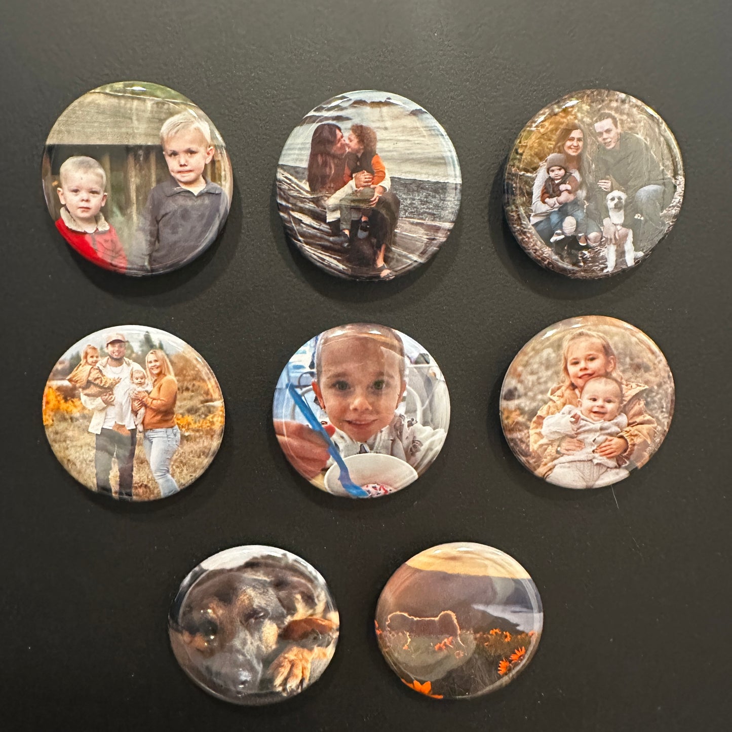 1.25 inch Round Fridge Magnet, Keychain or Badge Reel