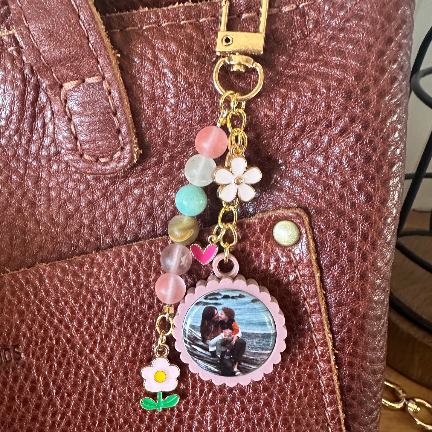 1 inch Custom Photo Keychain/Bag Charm