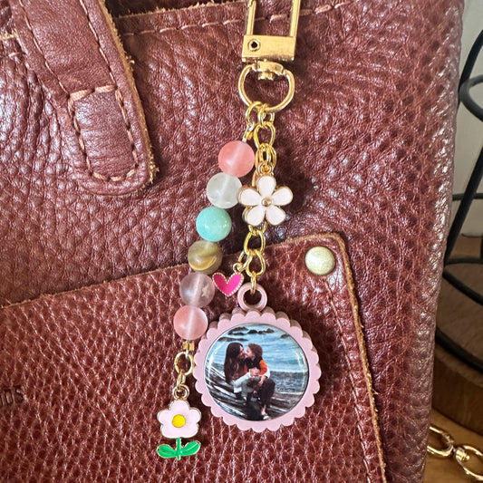 1 inch Custom Photo Keychain/Bag Charm