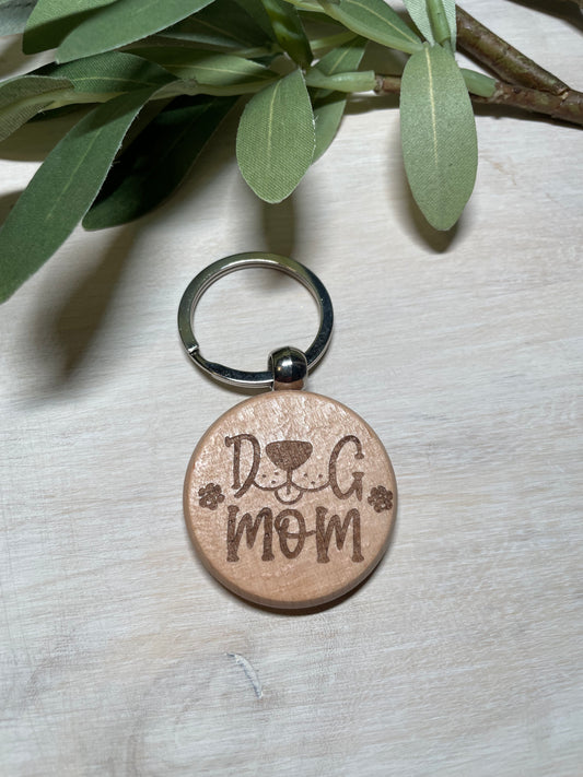 Engraved Wood keychain